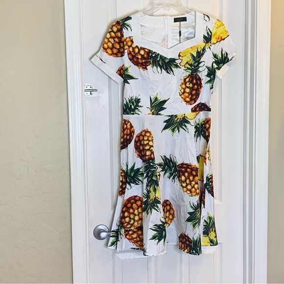 Pineapple Dress Size Large - Picture 3 of 10